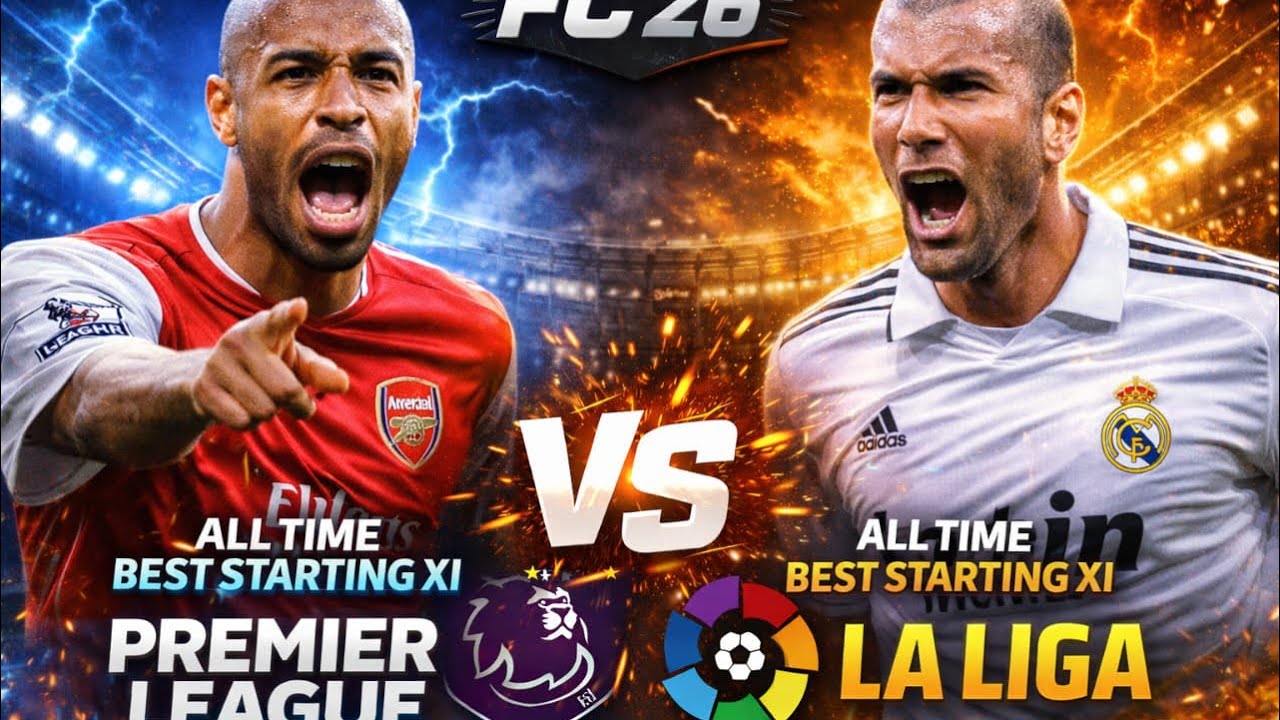 FC 26 All Time Starting XI | Premier League vs La Liga