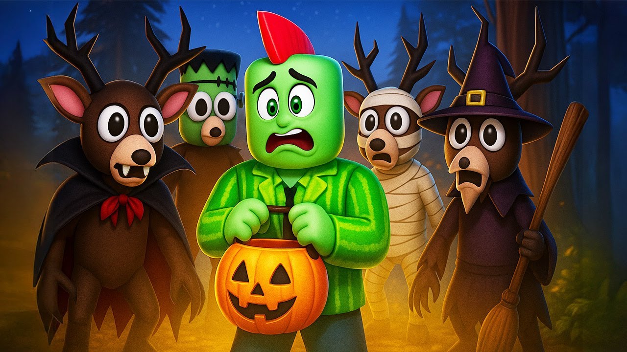 Job Ontdekt Groot Geheim In 99 Nachten In Het Bos Halloween... In Roblox!