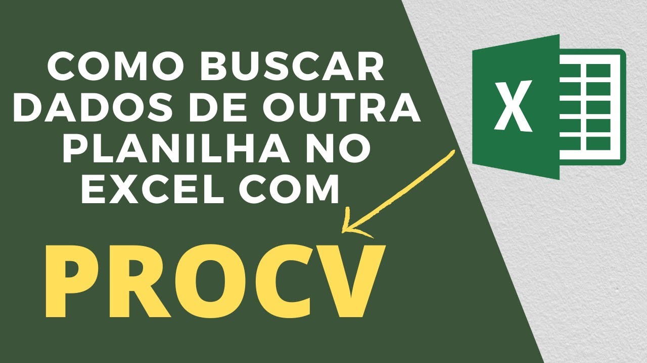 COMO BUSCAR DADOS DE OUTRA PLANILHA NO EXCEL [PROCV] SIMPLES E R&Aacute;PIDO