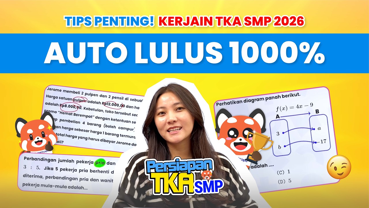 BAHAS + TIPS N TRICK SOAL TKA SMP 2026 | Mantappu Academy