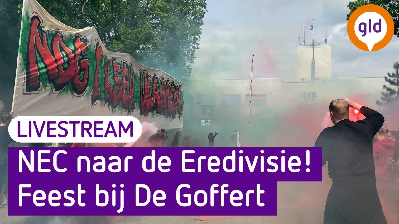 LIVE NEC door naar de Eredivisie! Feest bij het Goffertstadion | Omroep Gelderland