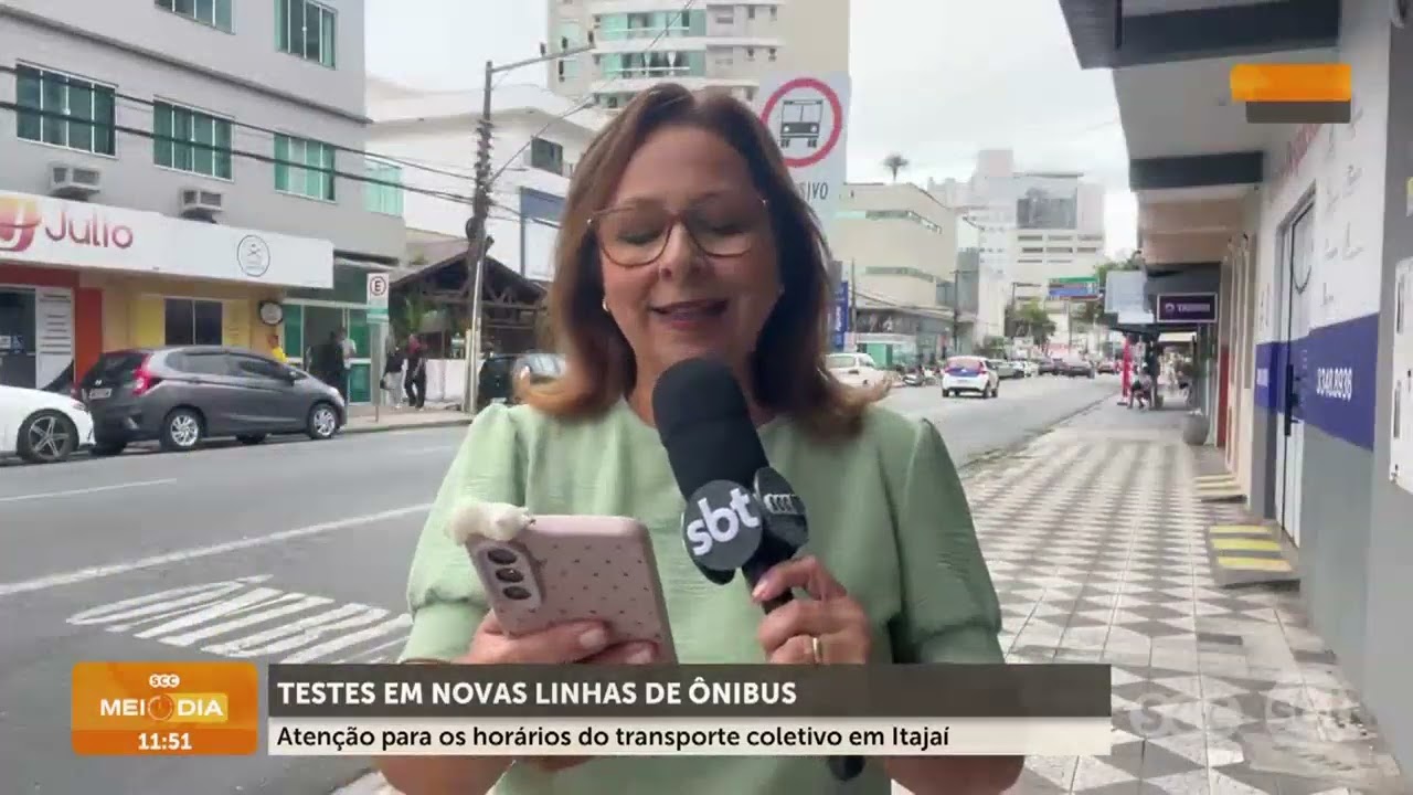 Novas linhas de ônibus começam a ser testadas em Itajaí | Trânsito | SCC Meio-Dia