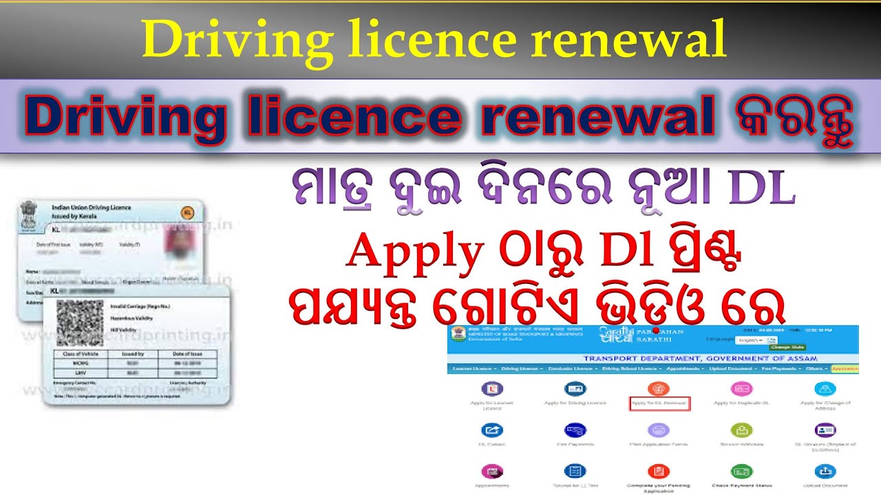 Driving licence renewal online 2025 | DL renewal kaise kare | dl renewal apply online Odisha