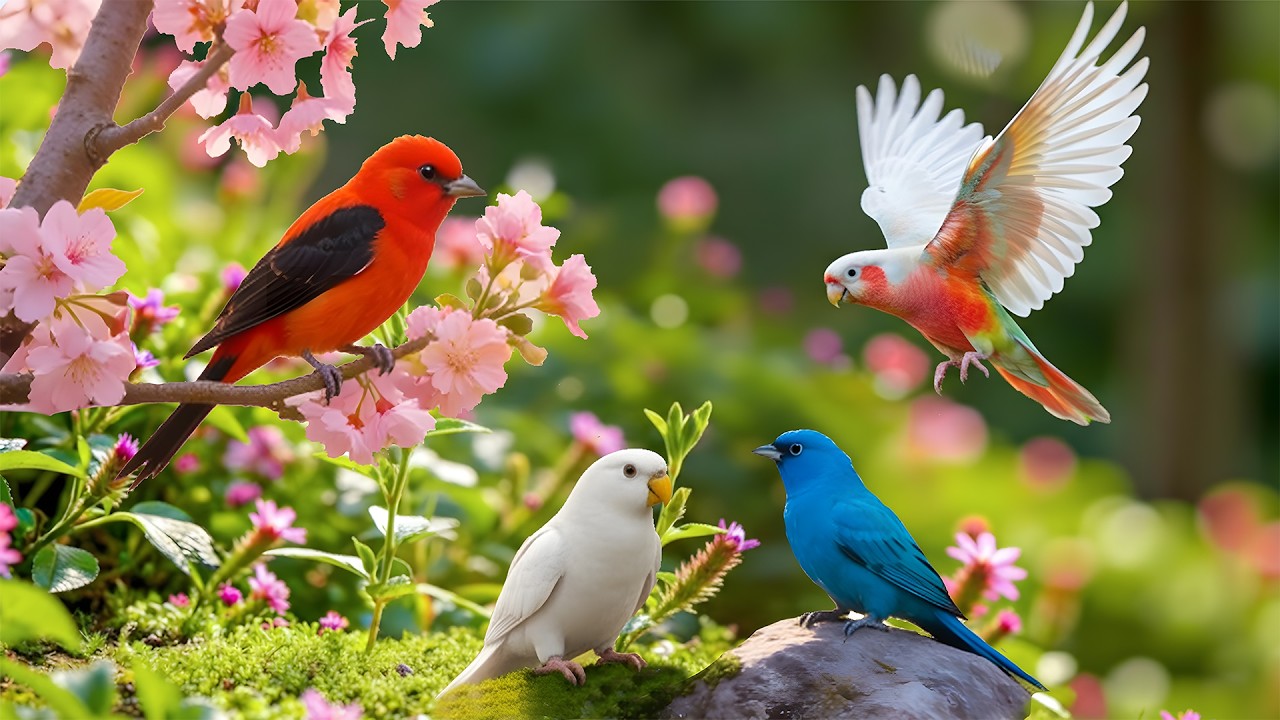 🎹 Relaxing Piano and Spring Birds 🌸 Nature Sounds for Deep Relaxation & Anxiety Relief