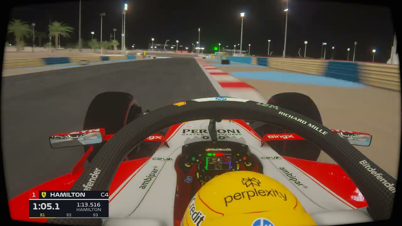 Lewis Hamilton pre season testing Bahrain onboard | 2026 | assetto corsa 