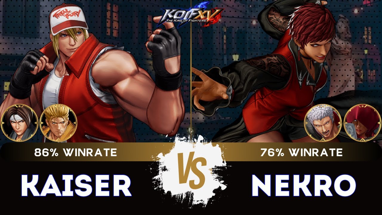 KOF XV ▰ KAISER (Ryo/Kyo/Terry) 🆚 NEKRO (O.Yashiro/Vice/Najd) 🎞️Replay Match - 12/25
