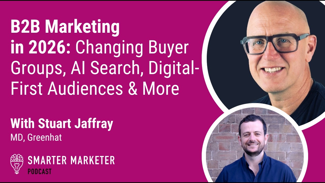 B2B Marketing: Changing Buyer Groups, AI Search, Digital-First Audience | Smarter Marketer Podcast