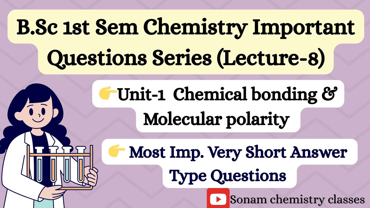 B.Sc 1st Sem Chemistry Important Questions 2025 | Unit-1| Molecular Polarity & Weak Chemical forces 