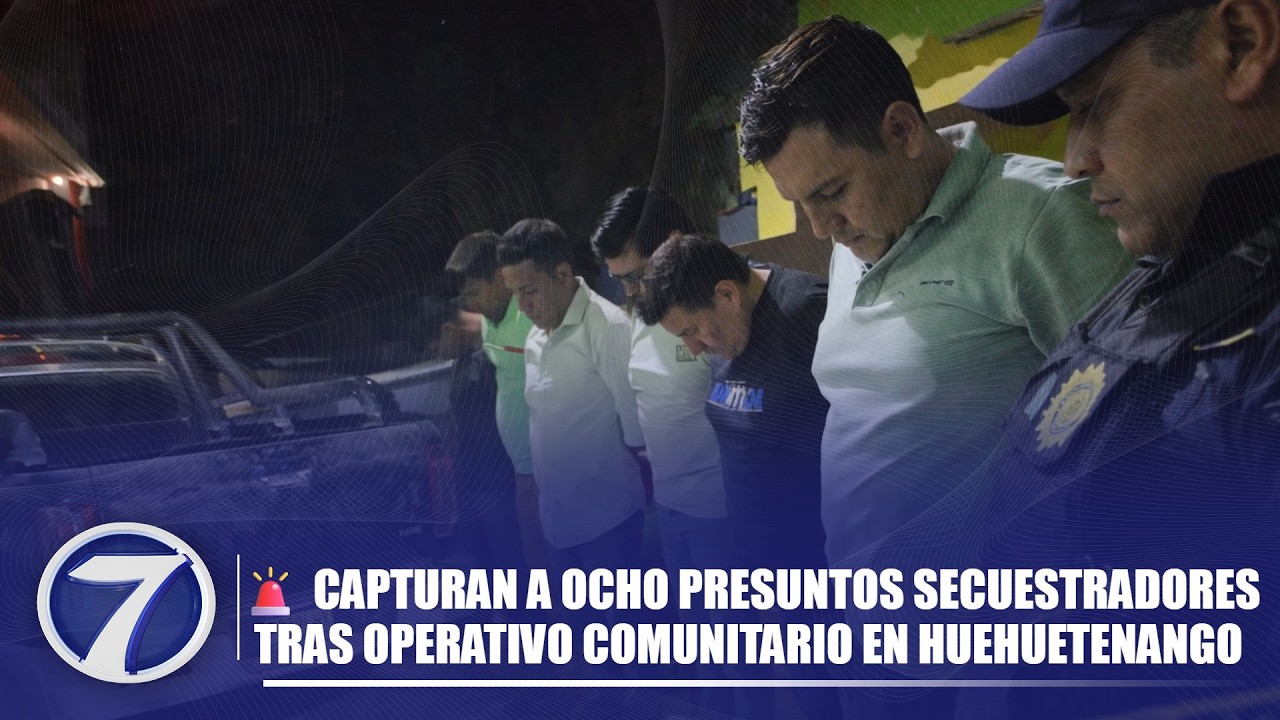 🔫⚠️ Vecinos y PNC frustran secuestro y detienen a ocho sospechosos en Cantinil