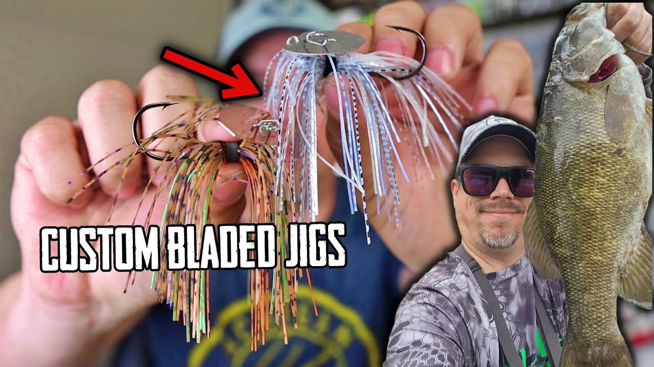 How To Catch RIVER SMALLMOUTH in the Spring using BLADED JIGS / CHATTERBAITS