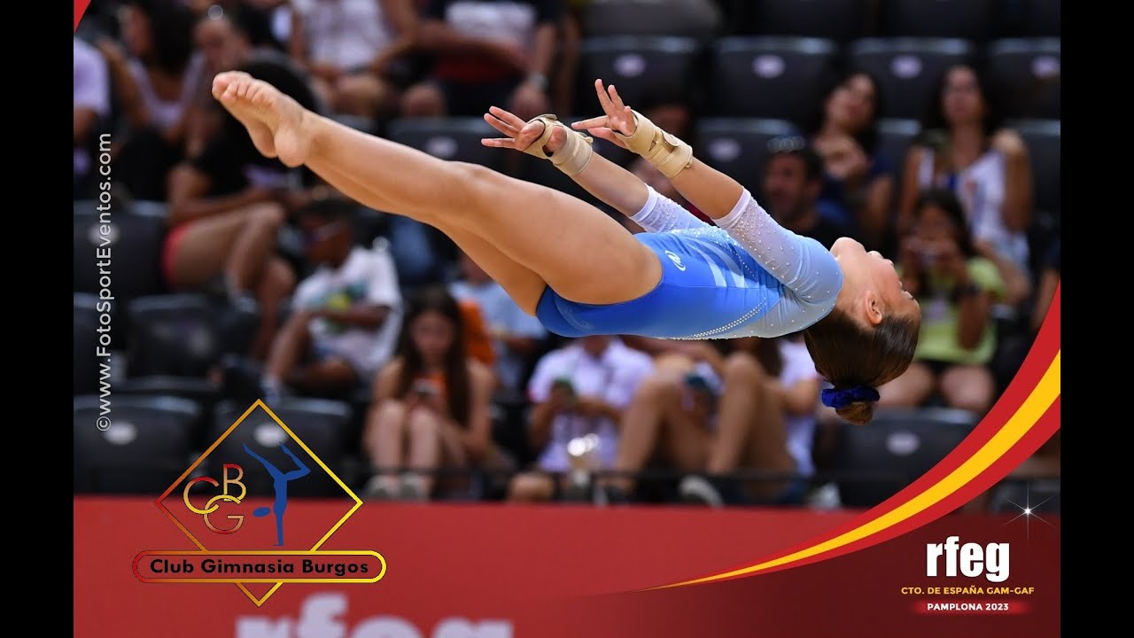 Gimnasia Artística Femenina. SUELO. 10 años PLATA Vía olímpica 3. Torneo Txapelgim 2023, Ana Boado.