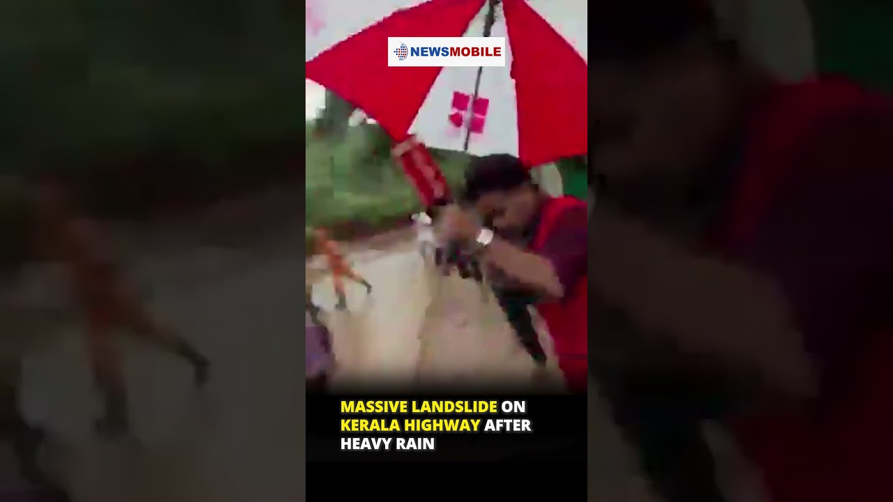 Massive Landslide on Kerala Highway After Heavy Rain