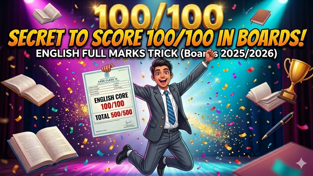 Score 100/100 in English Class 12 Boards! The Trick Toppers Don’t Tell You 🔥