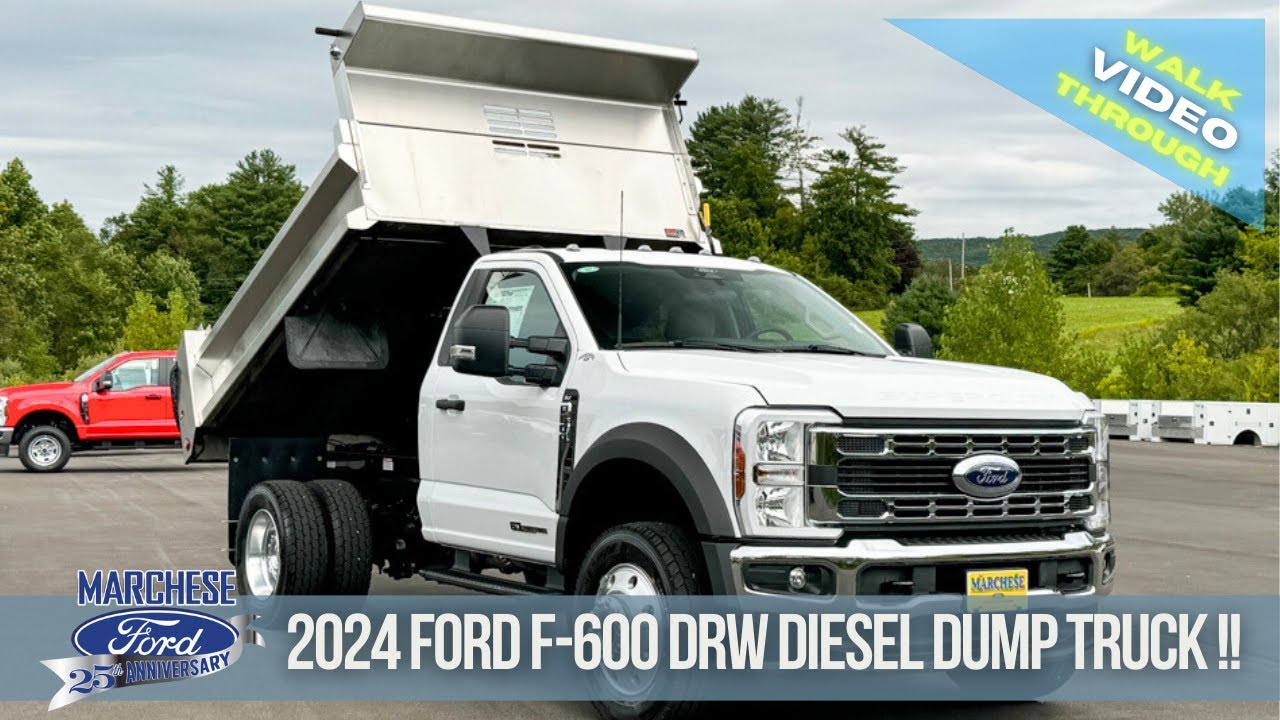 BRAND NEW DUMP TRUCK!! 2024 F600 XLT DRW 4X4!! AIRFLO DUMP BODY!!
