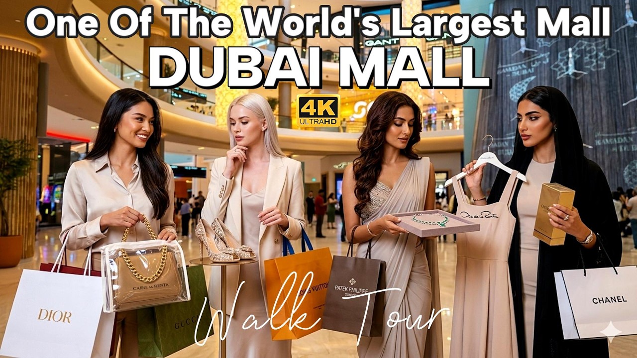 DUBAI MALL WALKING TOUR EXPERIENCE | Let’s Explore One Of The World’s Biggest Shopping Mall