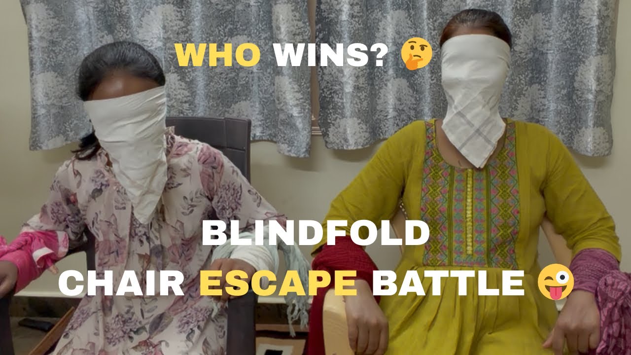 Blindfold Chair Escape Battle 😜 | ಅಮ್ಮ vs ಮೇಧಸ್ವಿ | Who Wins? 😱 | Kannada Family Challenge