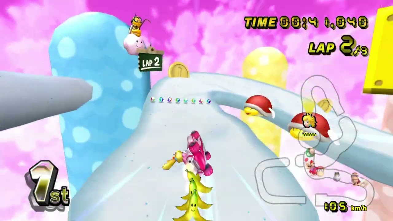 Mario Kart Wii (Faraphel) Custom Tracks - 150cc (1 Player) #65 with Peach