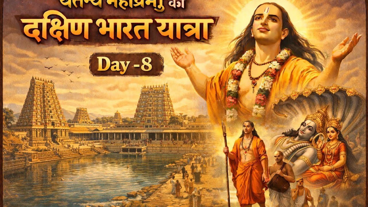 श्री चैतन्य महाप्रभु की दक्षिण भारत यात्रा |Sri Chaitanya Mahaprabhu South India Yatra Series DAY-8