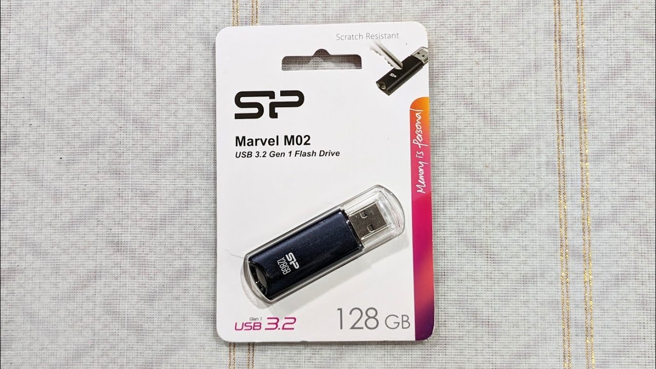 SP Silicon Power 128GB USB 3.0 Flash Drive Aluminum Casing Built-in Strap Hole USB 3.2 Gen 1