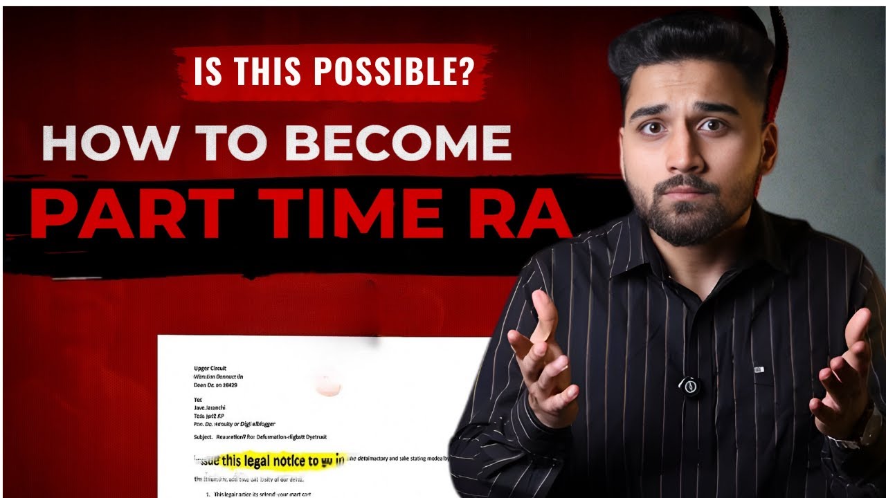 How to Become a Part-Time SEBI Registered Research Analyst/Investment Advisor|Step by Step Guide
