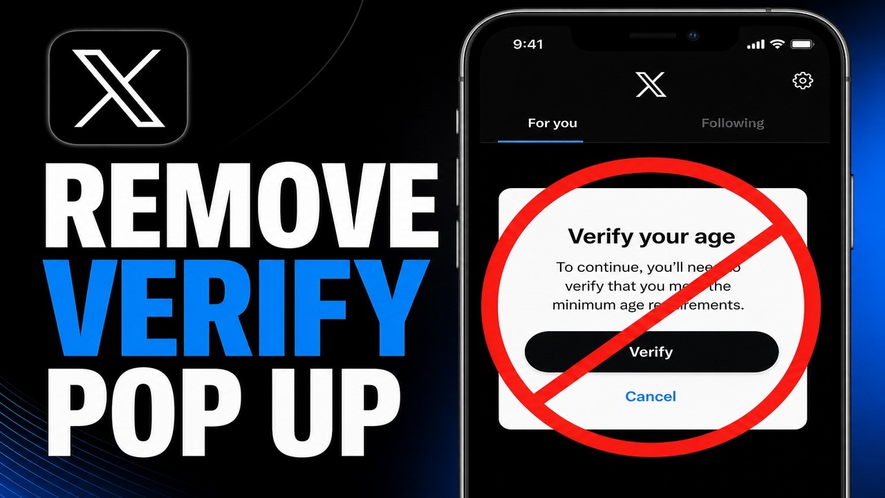 How to Fix Twitter (X) Age Verification Problem - Remove 