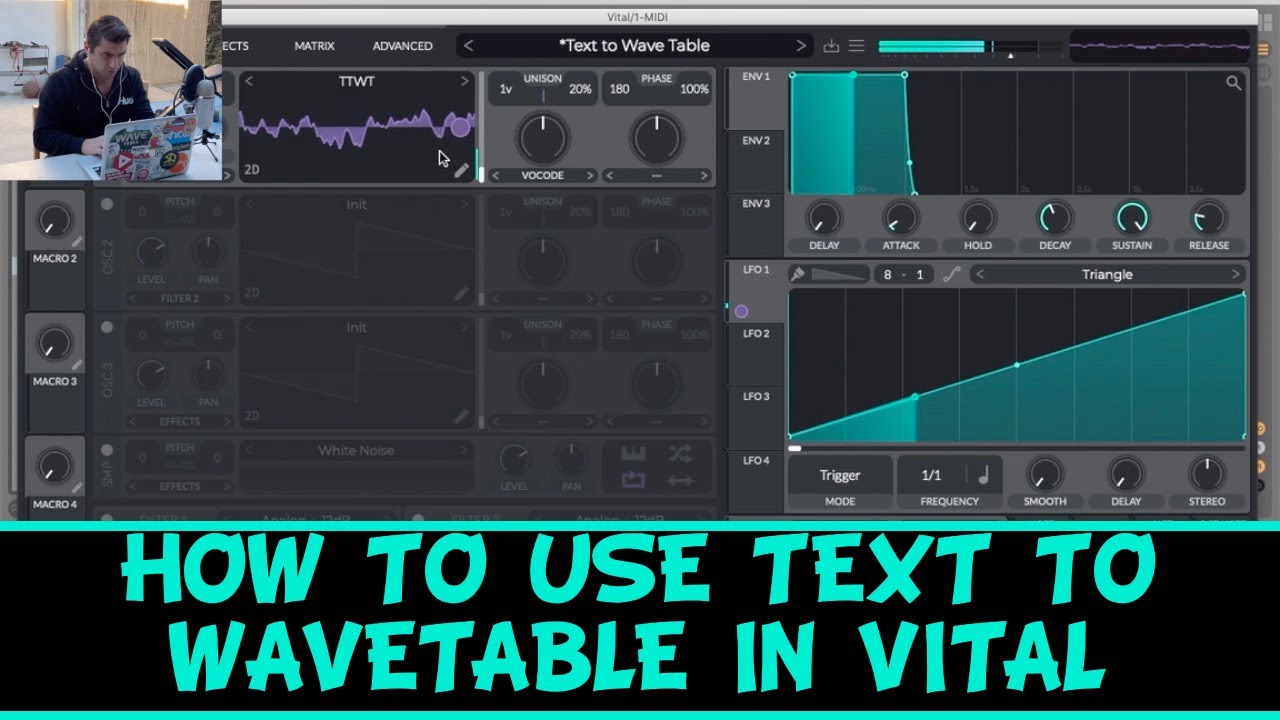 How to use Text to Wavetable in Vital Synth Tutorial