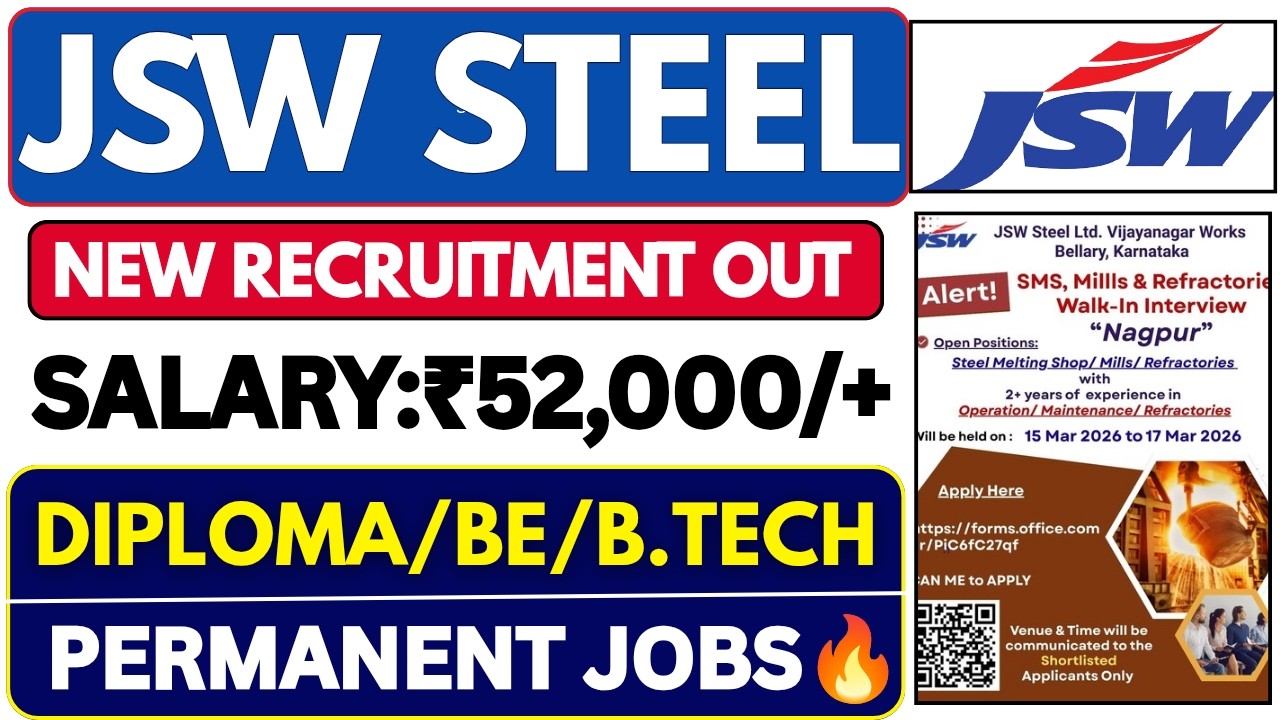 JSW Recruitment 2026 | JSW Jobs 2026 | JSW Vacancy 2026 | Job Vacancy 2025 | Latest Jobs