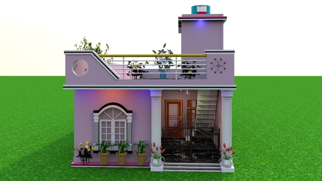 20 x 70 में 5 बेडरूम के साथ शानदार मकान का डिजाईन | 1400 sqft House Plan With Card Parking