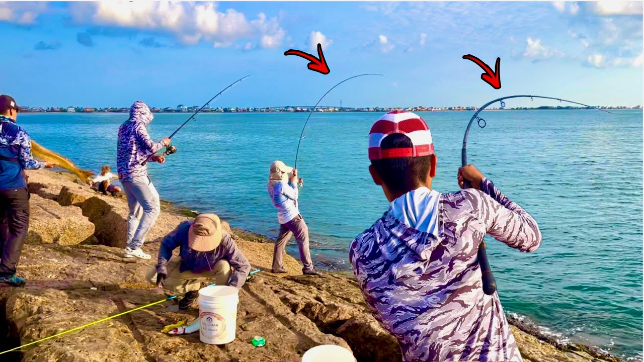 This Only Happens ONCE A YEAR! Jetty Fishing!