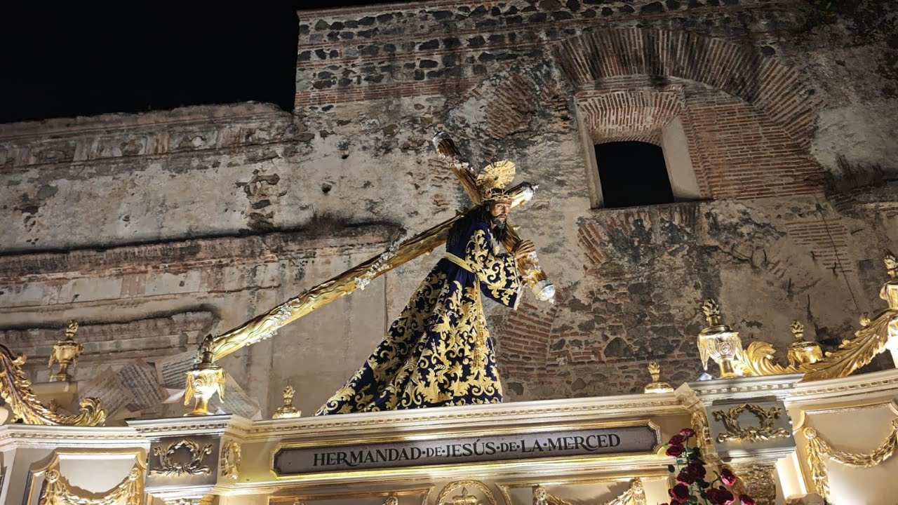 Entrada de la Procesión de Jesús Nazareno y Santísima Virgen de Dolores de la Merced Antigua  2025