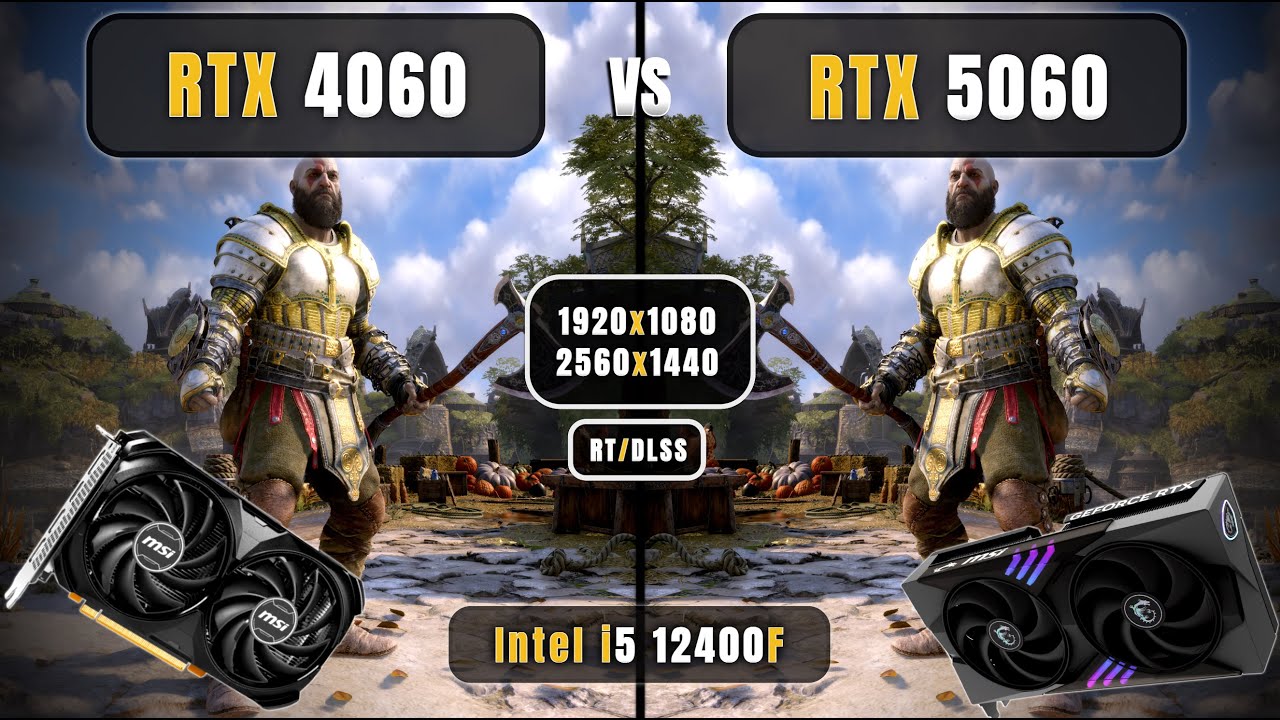 RTX 5060 vs RTX 4060 | i5 12400F | 1080p, 1440p | Ray Tracing + DLSS | Ultimate Comparison