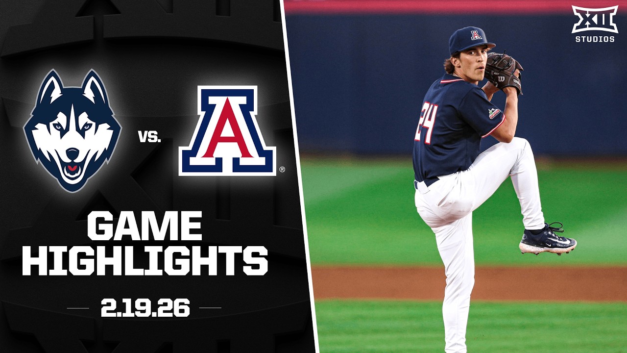 UConn vs. Arizona Highlights (2.19.26) | 2026 Big 12 Baseball