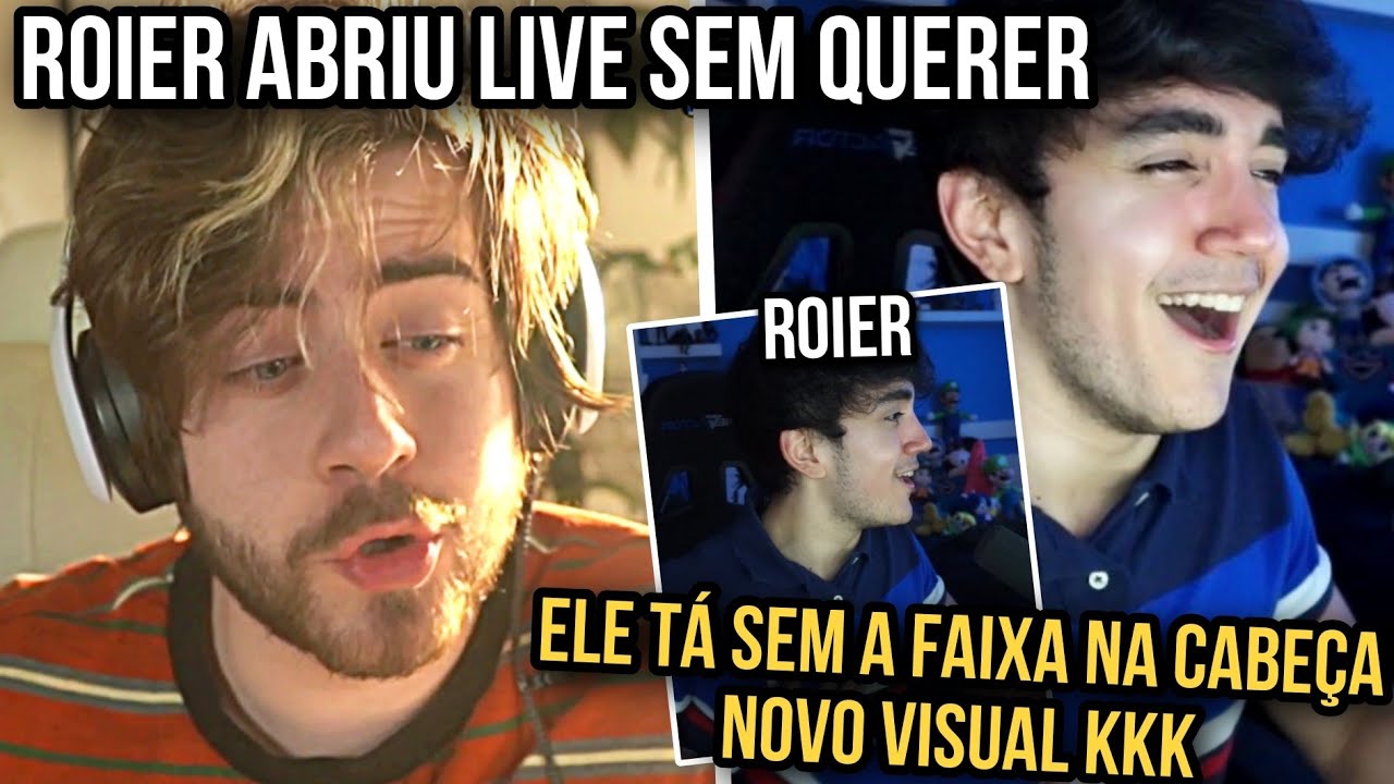 CELLBIT reage ao ROIER ABRINDO LIVE sem QUERER com novo VISUAL Kkkk