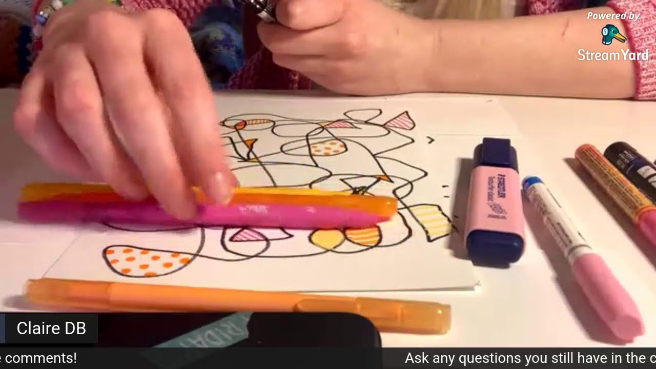 Art Therapy Session 1; Warm Up Exercise Great For Your Mental Health