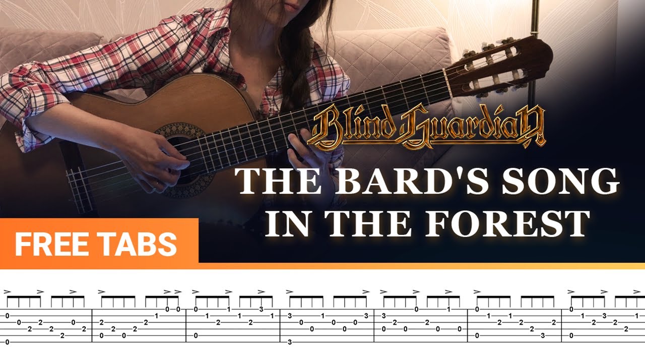 BLIND GUARDIAN - The Bard's Song In The Forest | Classical Guitar Cover | Guitar Tabs + Notes