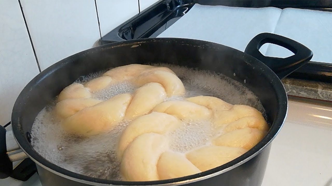 سميط المطبوخ شي خيال, طحين وماء فقط