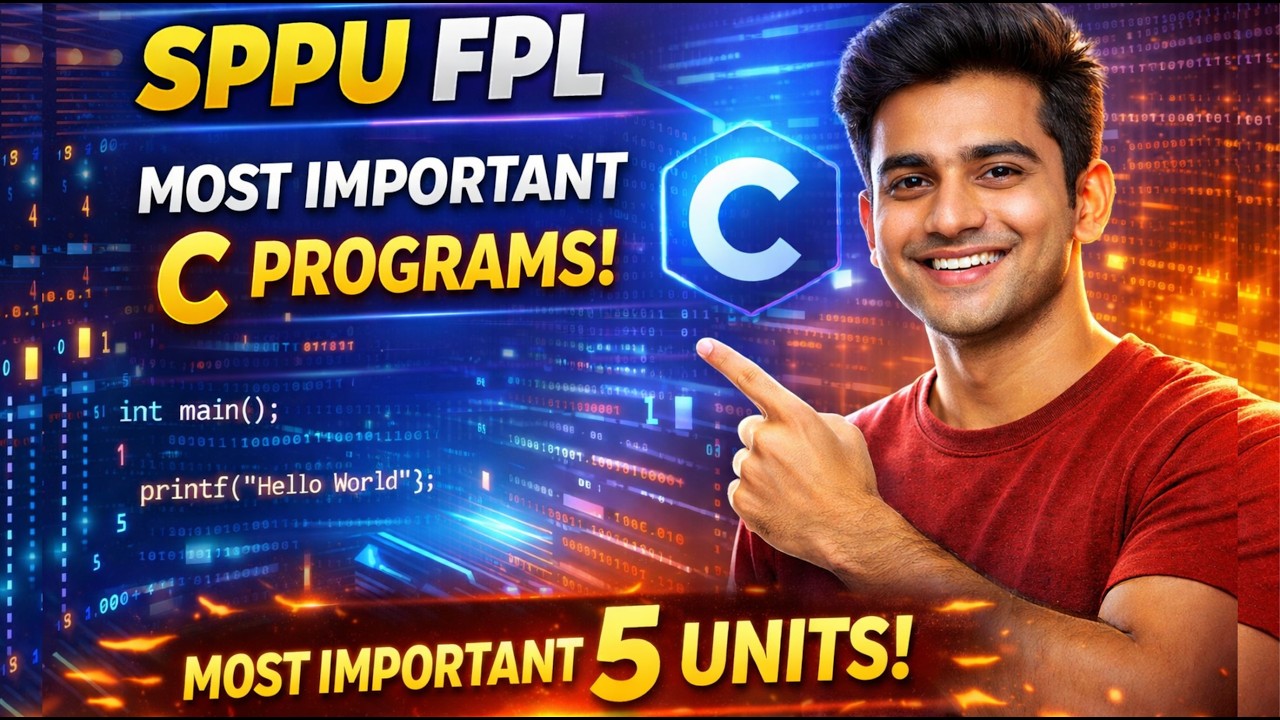Most Important C Programs for SPPU | 5 Units | Guaranteed Marks