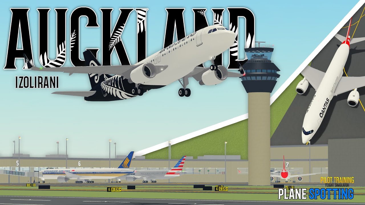 ✈️ Roblox PTFS | 30+ MINUTES of Close-up Take-offs & Landings at Izolirani Intl. Airport (AUCKLAND)!