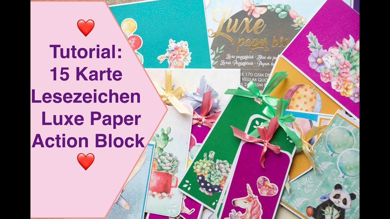 Karte Action Papercraftset Action Lesezeichen CRAFT UPDATE Scrapbook