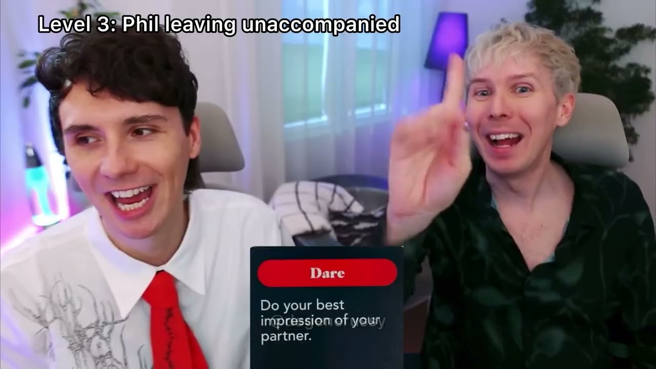 Dan and Phil recurring themes in 2025 in no particular order part 6: Wheeling out of shot