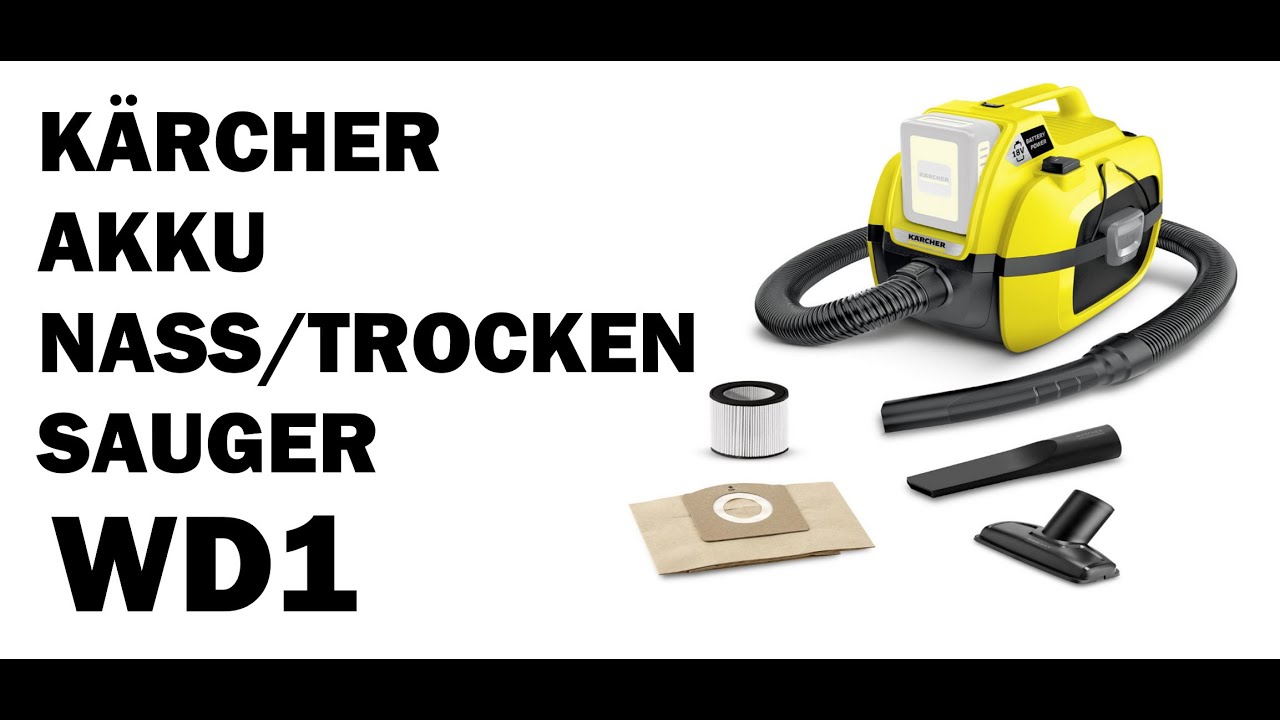 Akku Nass Trocken Sauger Kärcher WD1
