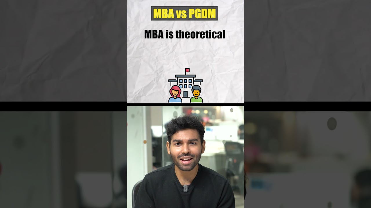 MBA Vs PGDM : Which one is better? #shorts