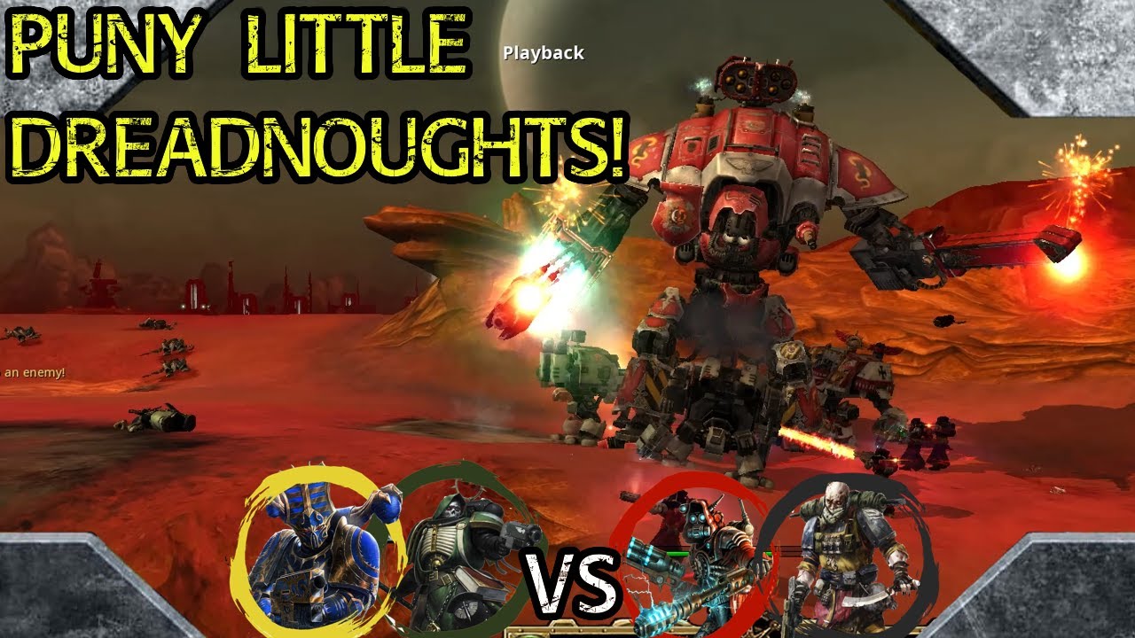Dawn of War: DE Unification: 2 на 2 Адептус Механикус, Гвардия Ренегатов против Тысячи Сынов, Тём...