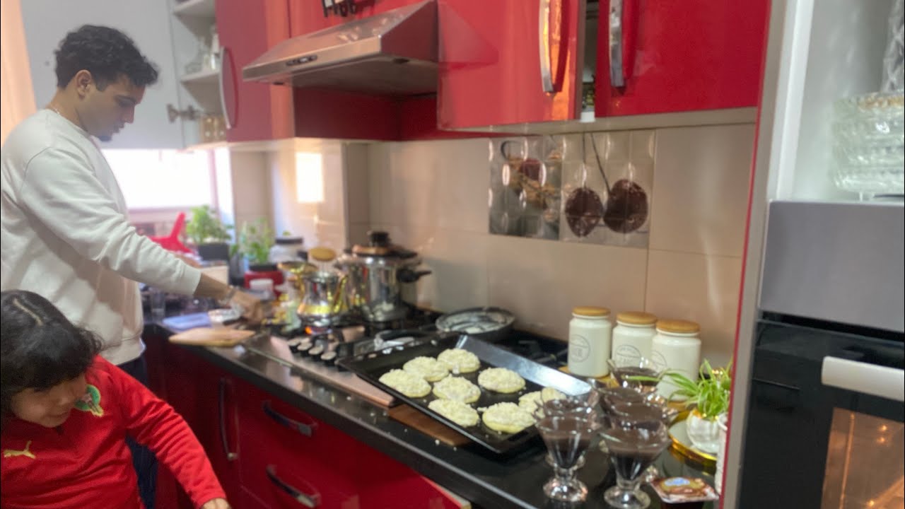 روتين مع ولدي حن فيا دخل اعاوني❤️وجدنا فطور سريع بطاكوس بطريقة الذ ملي كتشري وكيش بنيني بحشوة معلكة
