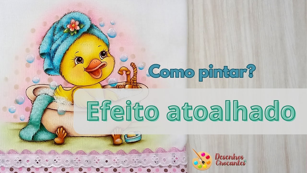 🎨🖌 Como fazer efeito atoalhado #pinturaemtecido (Desenhos Crocantes)
