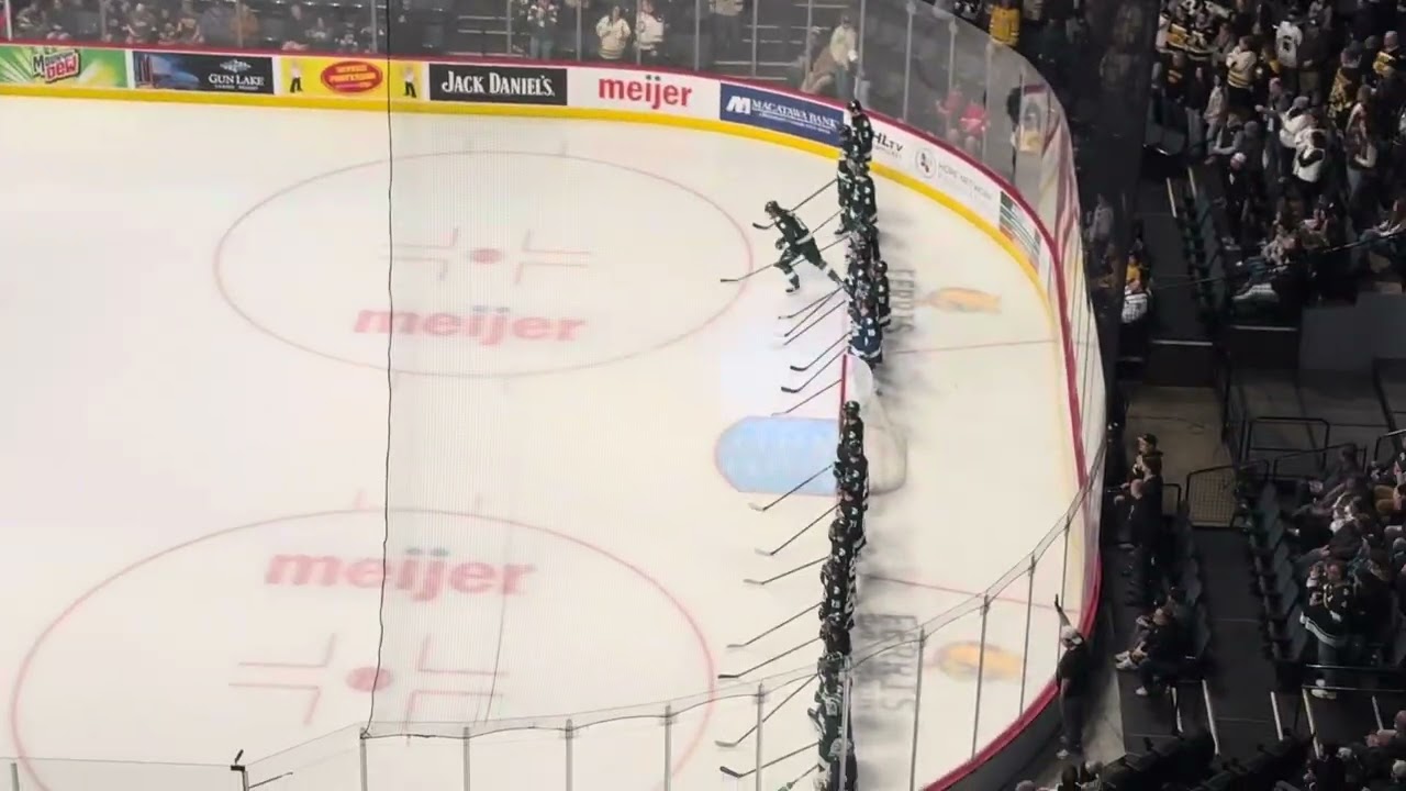 Michigan State Hockey Team Introductions, GLI Championship vs. Michigan Tech 2025 
