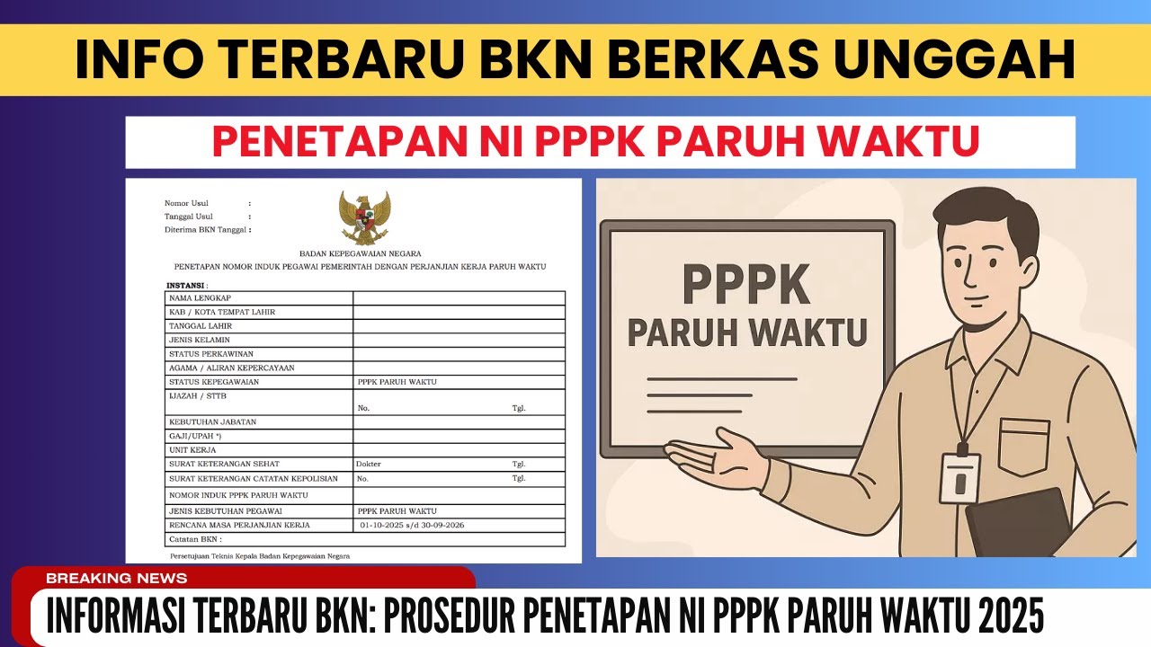 🔴 INFO TERBARU DARI BKN, PENETAPAN NI PPPK PARUH WAKTU TAHUN 2025