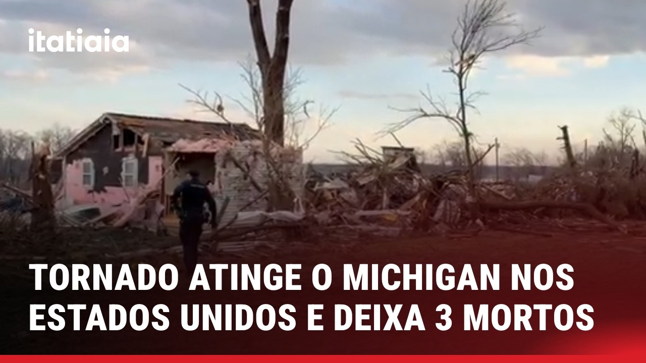 TORNADO MORTAL ATINGE O ESTADO DE MICHIGAN, NO ESTADOS UNIDOS