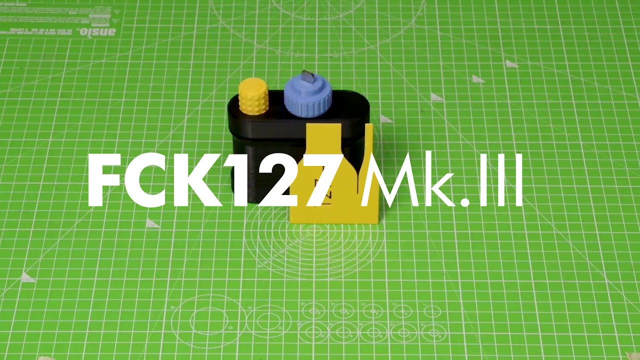 FCK127 Mk.III kit - how to cut 120 film to 127 film format and roll it on a 127 spool - by CAMERHACK