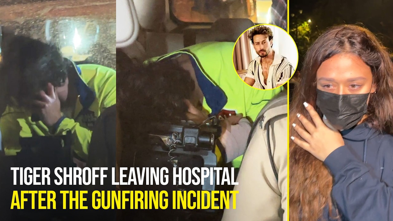 Tiger Shroff Leaving From Hospital In Police Car | Krishna Shroff, Ayesha Shroff